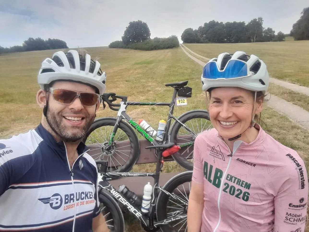 Selfie von zwei Personen beim Alb Extrem 2026